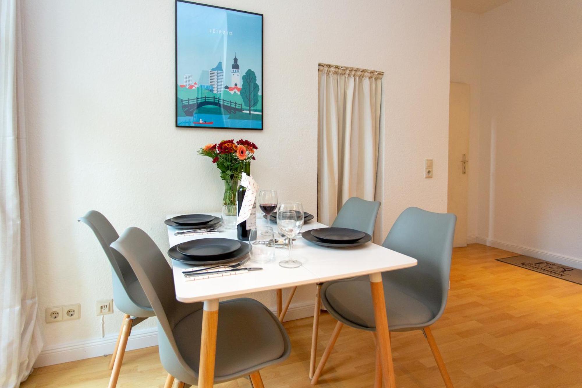 Das City-Appartment Zentrum West Leipzig Bagian luar foto